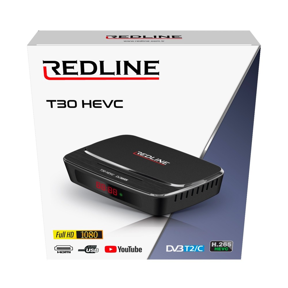 Receptor Redline T30 HEVC TDT+Cabo