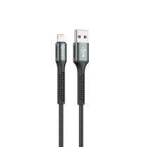 Cabo USB a Lightning 3A 18W Qcharx Prague USB a Lightning (1 m) Aluminio