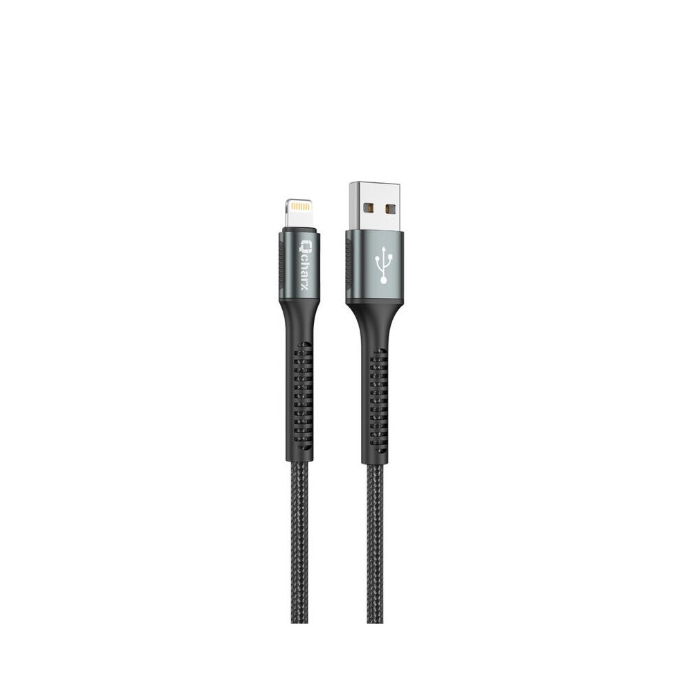 Cabo USB a Lightning 3A 18W Qcharx Prague USB a Lightning (1 m) Aluminio