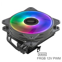 Cooler CPU 4 Pipes Fan 120 PWM ARGB 130x123x86mm