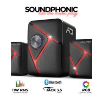 Colunas ADVANCE SOUNDPHONIC 11W RMS 2.1 RGB Bluetooth / Jack 3.5mm