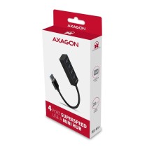 Hub Mini USB 3.0 AXAGON HUE-M1A Superspeed USB-A 4x USB 3.0 - 20cm